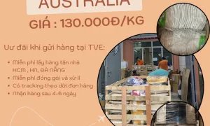 Gửi đặc sản khô đi Úc giá chỉ 130.000đ/kg