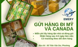 Em nhận gửi hàng đi Mỹ Canada tại EMERY