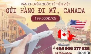Gửi hàng tiết kiệm đi Mỹ Canada tại TVE