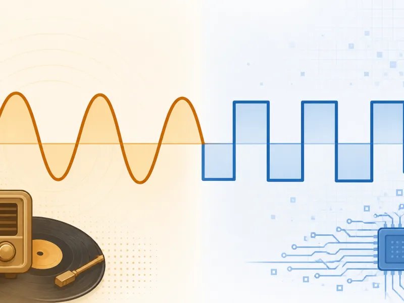 Analog và Digital là gì? Khác nhau thế nào, vì sao chuyển sang số?